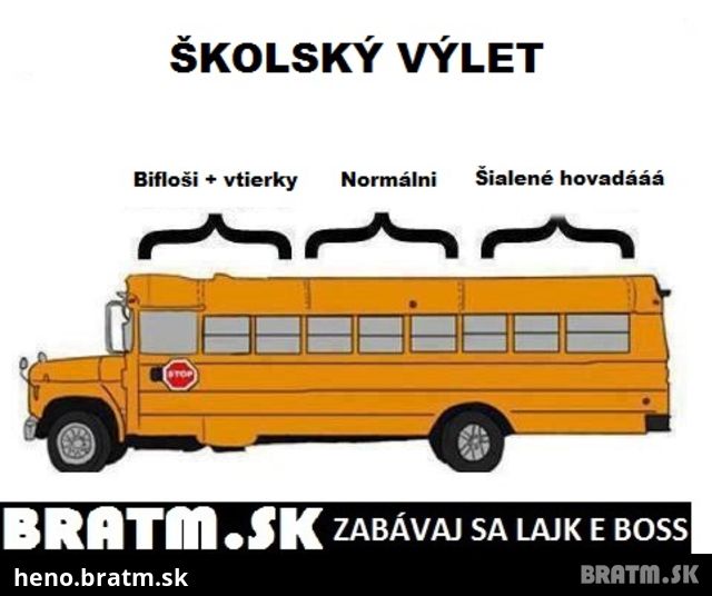 Školský výlet, aj u vás to vyzeralo takto ? :D