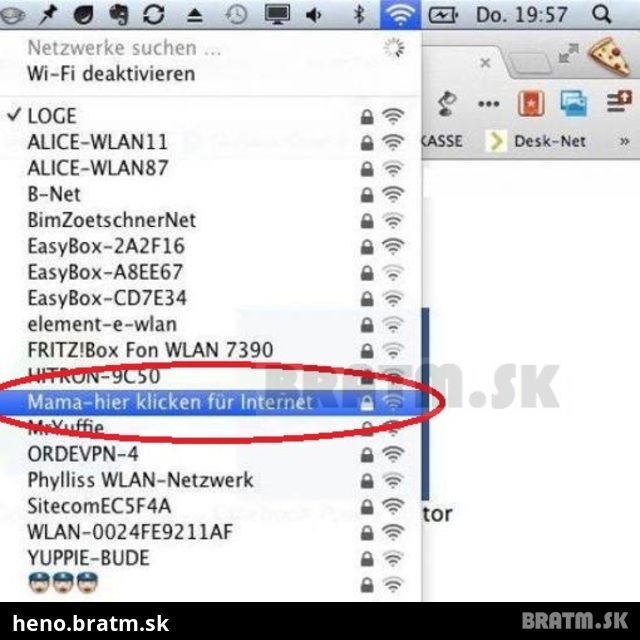 Zaujímavý názov pre wifi  :D