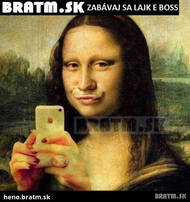 Mona Lisa- duck face :D  :)