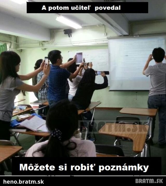 Aj vy si robíte poznámky ? :D