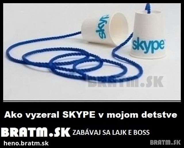 Takto vyzeral skype v mojom detstve :D