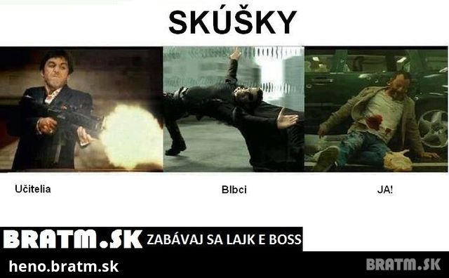 Ako prebiehali koncoročné skúšky :D