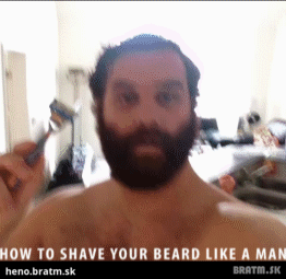 BRATM GIF: Ako sa treba oholiť :D