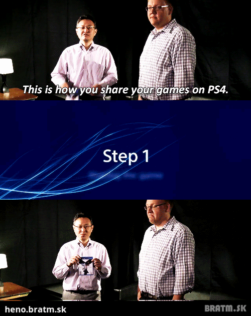 BRATM GIF: Ako sa zdiela hra na PS 4 :D