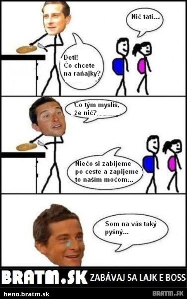 Bear Grylls a jeho deti :D