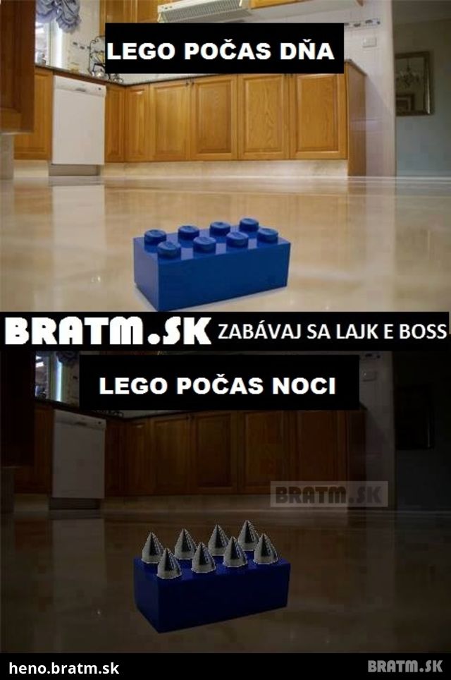 Lego počas dňa a počas noci :D