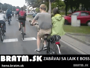 BRATM GIF: Bicykel pre zaľúbených :D