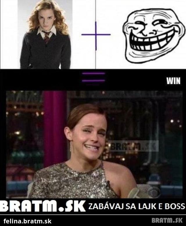 Ema Watson a jej meme face :D