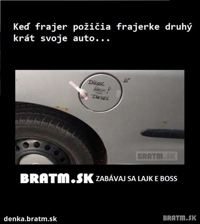 Ako to vyzerá , keď frajer požičia frajerke svoje auto :D