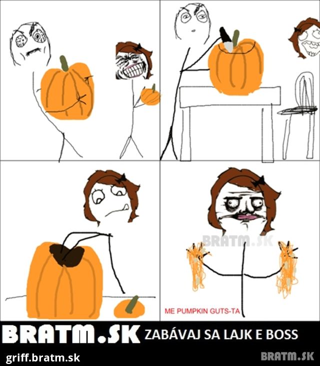 Detská radosť, keď pripravujeme tekvice na HALLOWEEN :D