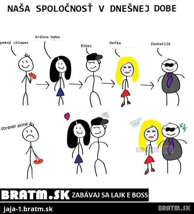 Takáto je spoločnosť v dnešnej dobe ... :D