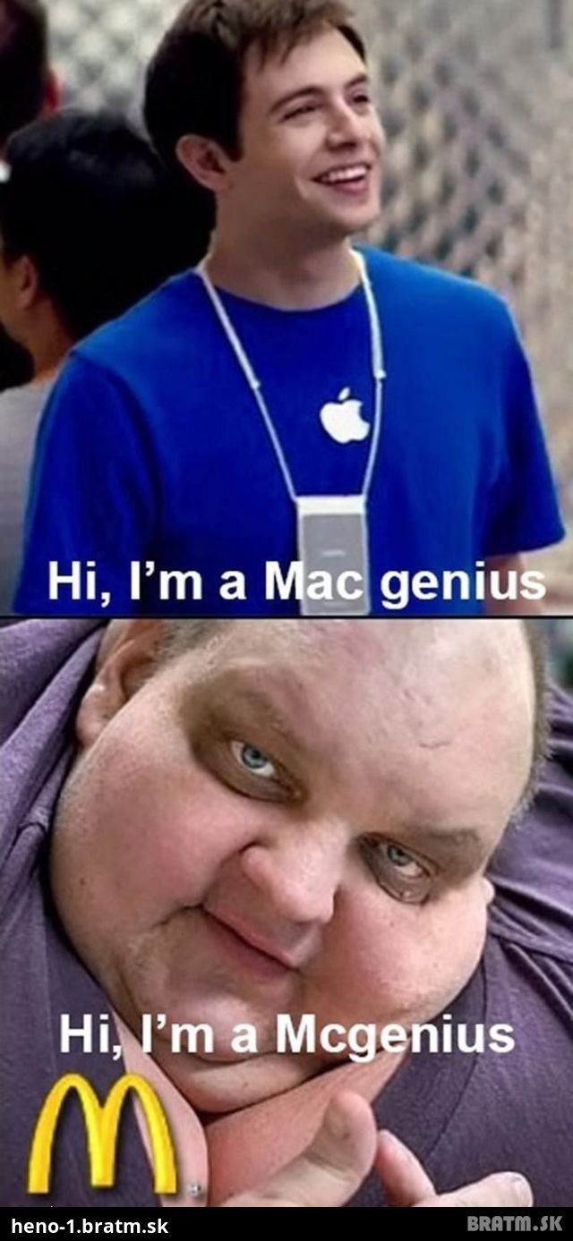 Mac genius vs. Mc genius :D