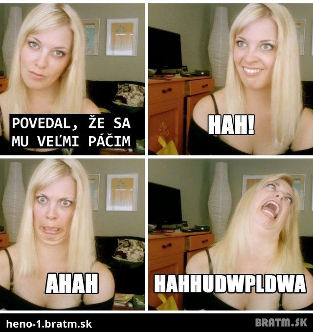 Pekná slečna na FB trošku inak :D