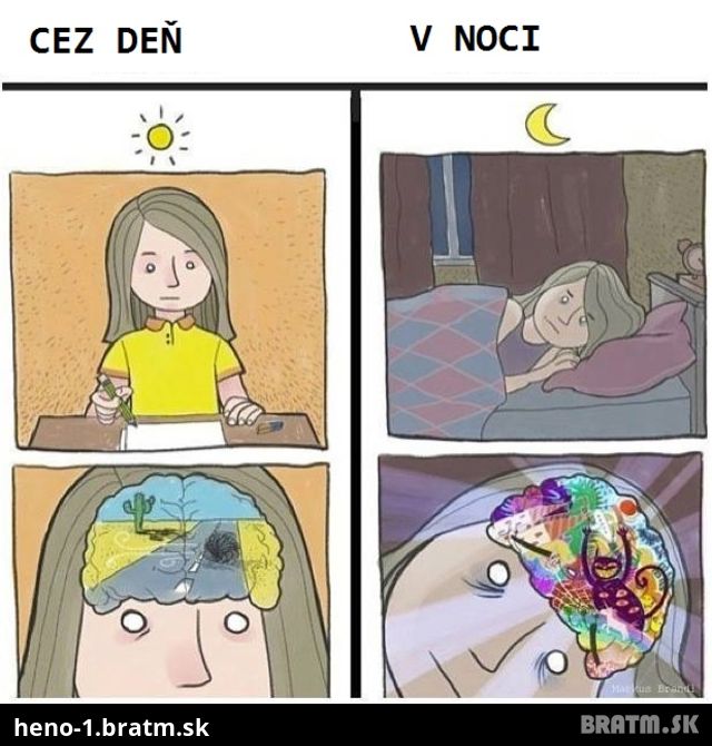 Skutočný ROZDIEL v našom premýšľaní CEZ DEŇ a V NOCI :D Súhlasíte?