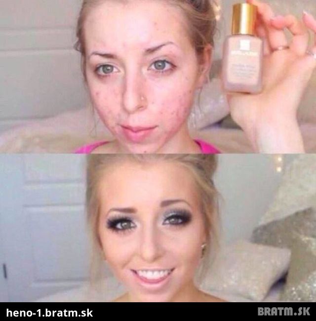 TOP NAJ  PREMENA CEZ MAKE UP :D