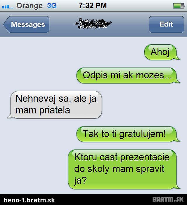 TOP sms fail :D Ako to vyzerá,keď si niekto o sebe moc namýšľa :D