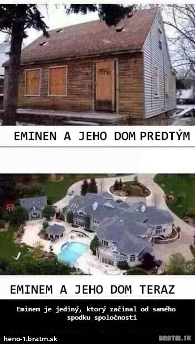 CHCEŠ VIDIEŤ V AKOM DOME VYRASTAL EMINEM?! TO MUSÍŠ VIDIEŤ! :))