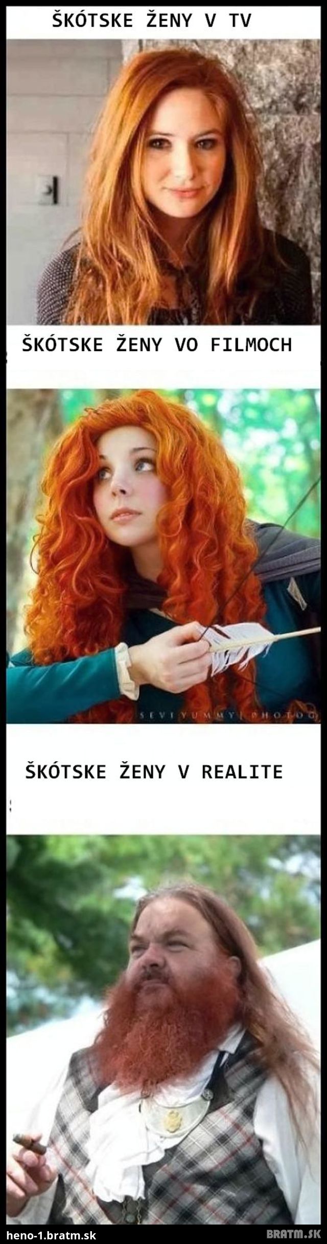 HOT: KRÁSNE ŠKÓTSKE ŽENY VS REALITA:D:D:D