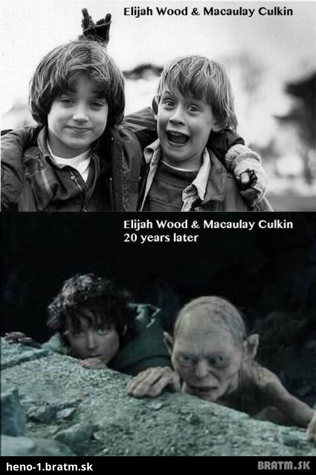 ŠOKUJÚCA FOTO: CELEBRITY ELIJAH WOOD a MACAULAY CULKIN - VTEDY A DNES - musíš vidieť! :D