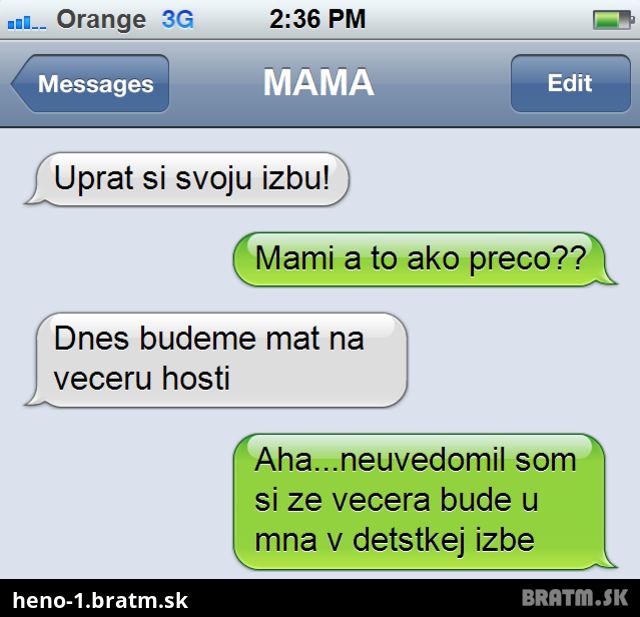 TOP SMS FAIL: AKO ZRUŠIŤ MAMU CEZ SMS:D:D