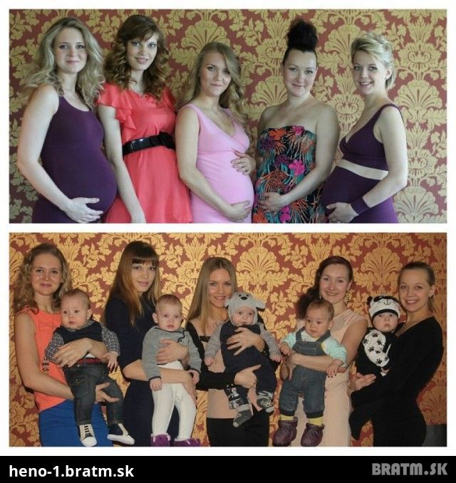KRÁSNE MAMIČKY a ich super foto pred a po pôrode :)