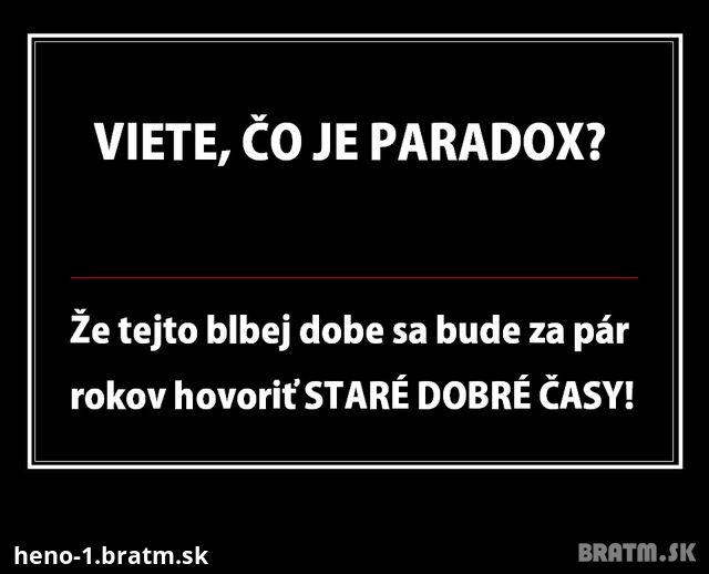 Zistite, čo je to skutočný paradox :D