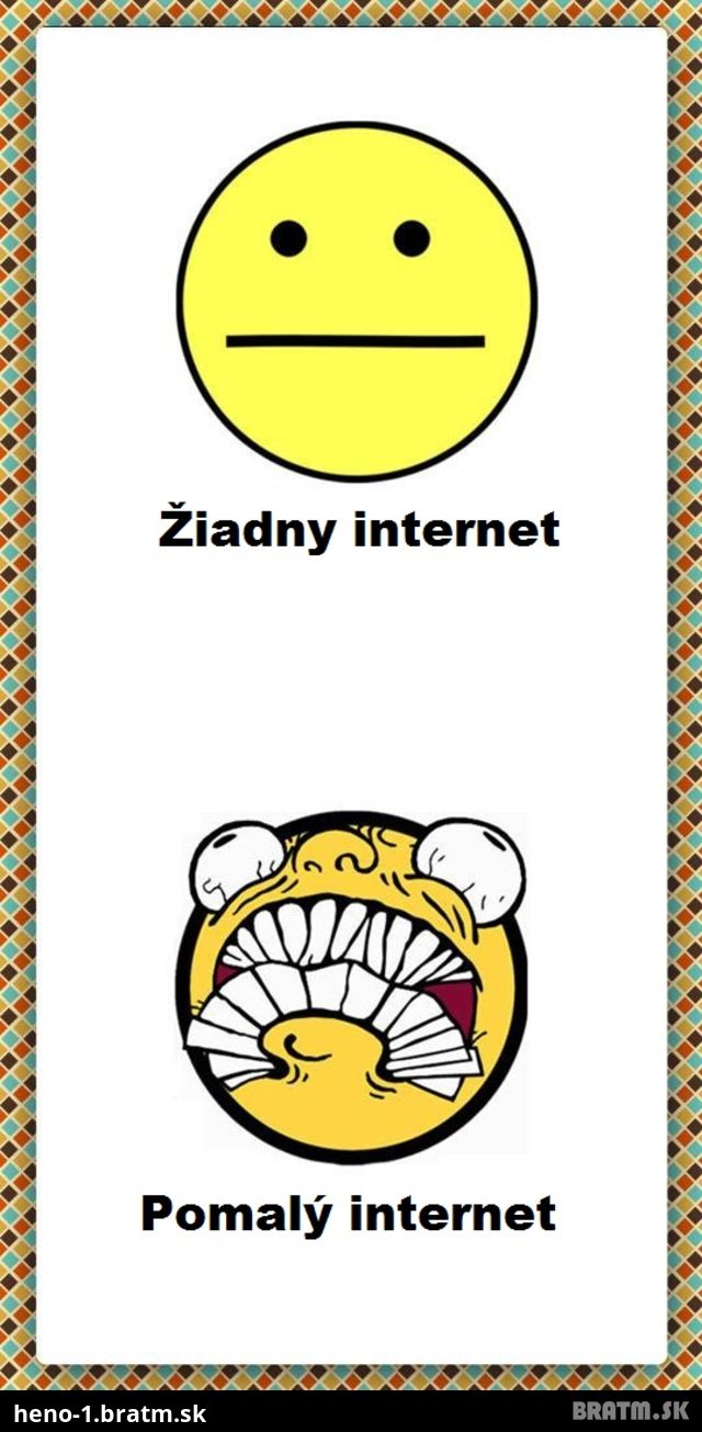 Takto to skutočne je! Kedy nás dokáže najviac nahnevať internet :D