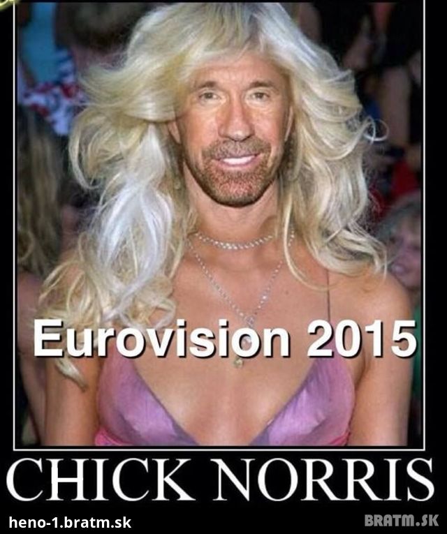 LOL :D Tak toto musíš vidieť! Chick Norris na eurovízii v roku 2015 :D
