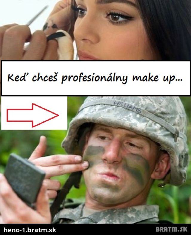 Ako to vyzerá, keď si robíš profesionálny make up :D