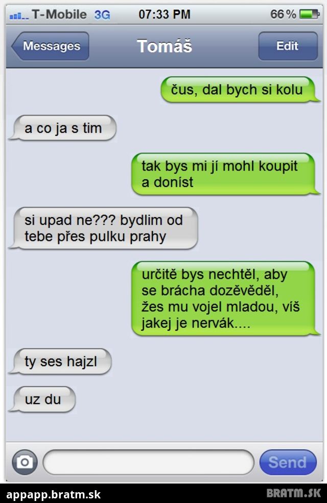 Rozchod cez SMS