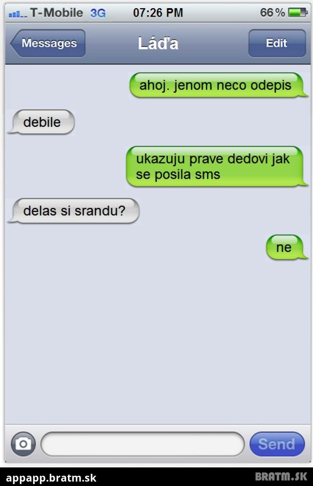 Ako sa posiela SMS?