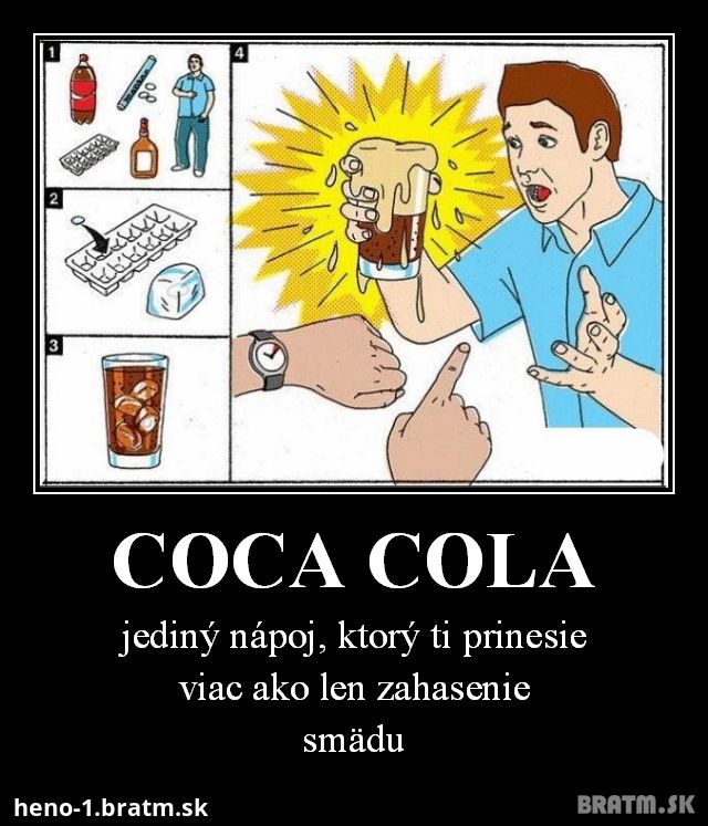 Čo dokáže coca cola?:D