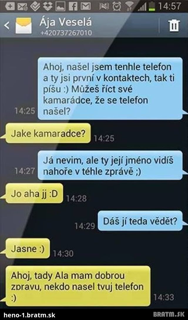 Zabitá SMS :D Čo sa môže stať, keď stratíš mobil :D