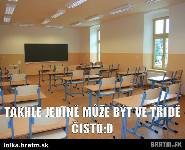 Uklizená třída.