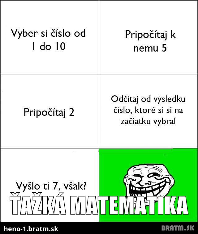 Ťažká matematika :D