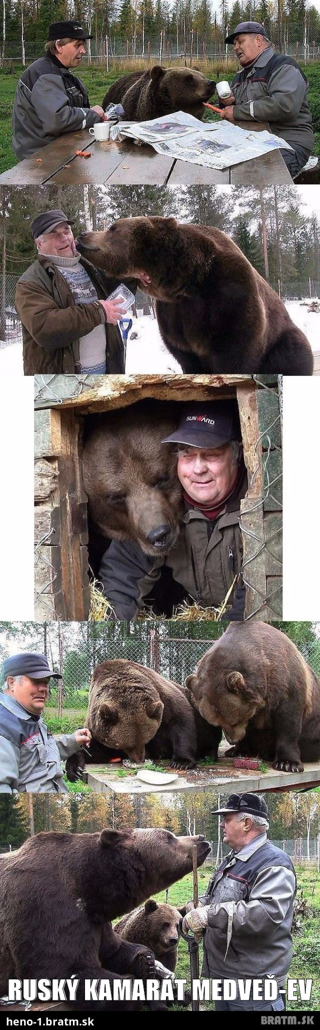 Ruský kamarát Medveď-ev :D :)