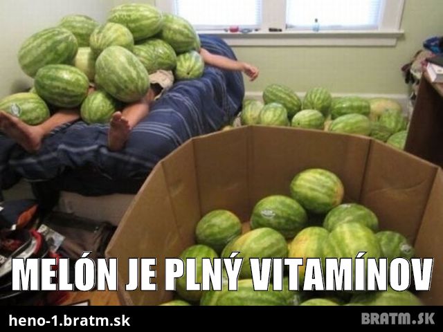 Melón je plný vitamínov :D