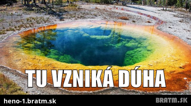 Tu vzniká dúha