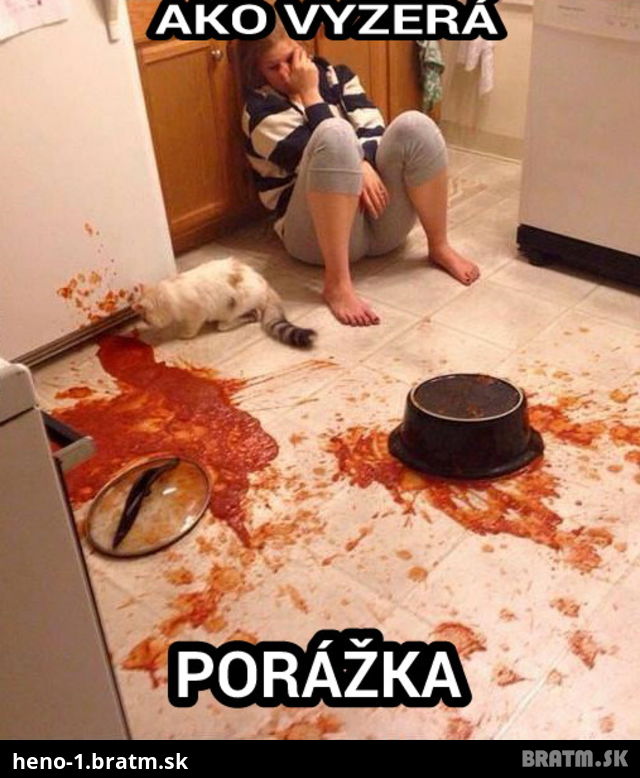 Takto vyzerá porážka v bežnom živote :D