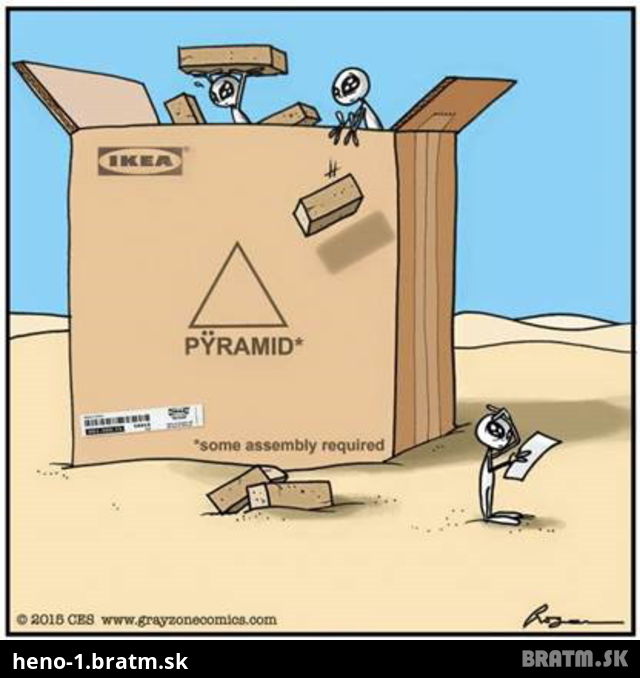Ako sa stavali pyramídy... :D