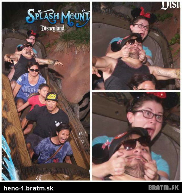 Splash mount, toto je oblubene miesto v disneylande, kde vznikajú najvirálnejšie fail foto! :D