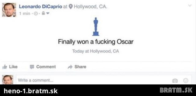 Takto si zmenil Leonardo status na FB! :D