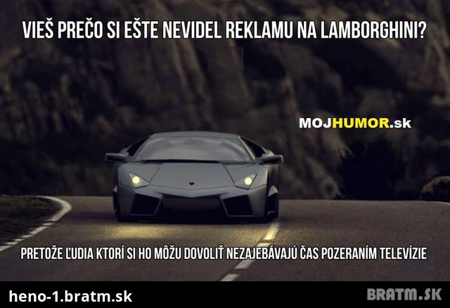 Lamborghini vs reklama :D
