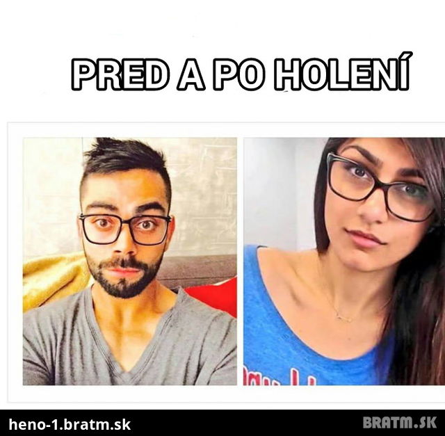 Holenie..predtým a potom :D