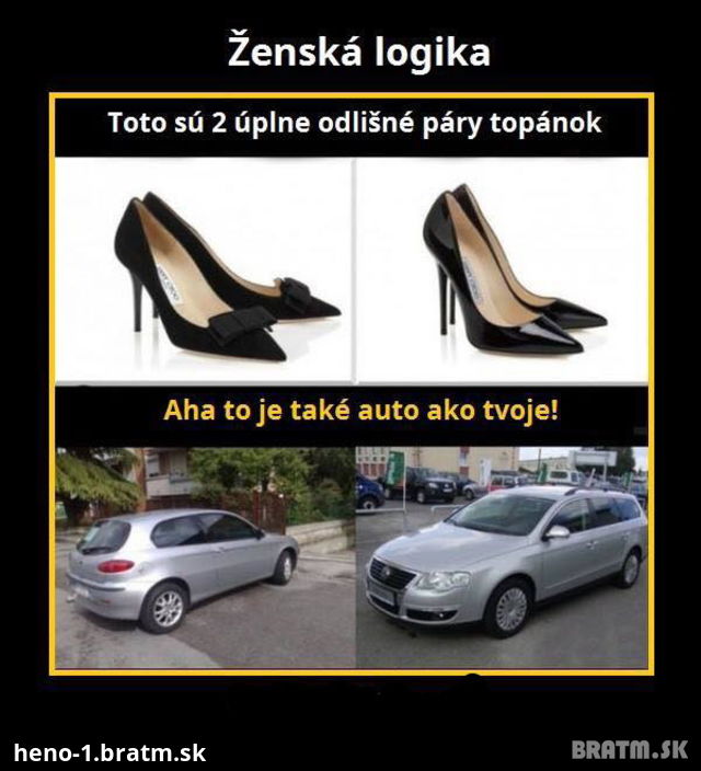 Ženská logika...vyznáte sa v nej?:D