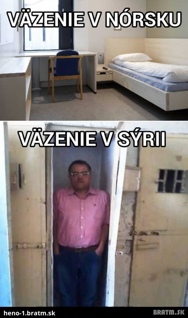 POROVNANIE: Väzenie v Nórsku vs Sýrii