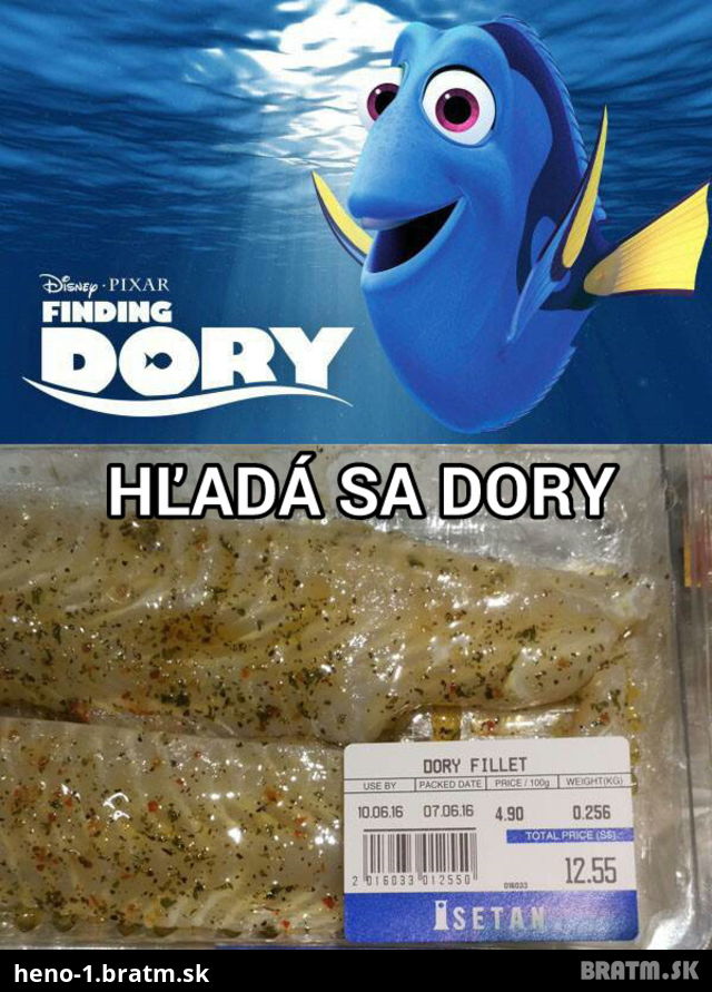 Hľadá sa Dory, už sa našla :D