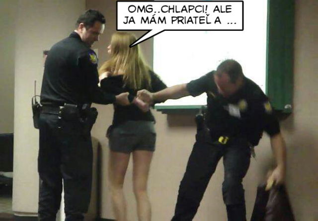 Ked blondinku zatikaju policajti :D