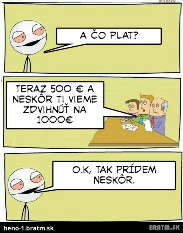 Najlepší komix z pohovorov :D