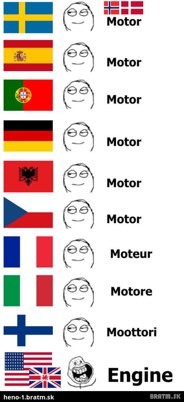 Jazykové okienko: Motor :D